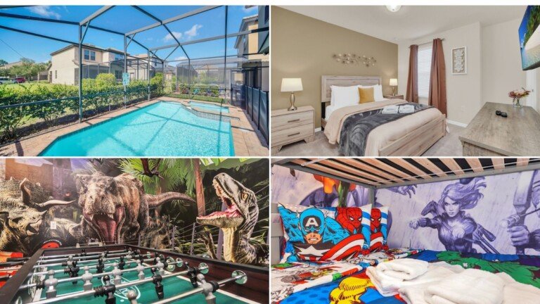 Stylish Family Villa with Game Room & Pool